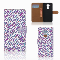Huawei Nova Plus Telefoon Hoesje Feathers Color