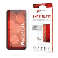 Displex Smart Glass (9H) voor Apple iPhone XR/11, montagesticker, onbreekbaar, ultradun, onzichtbaar