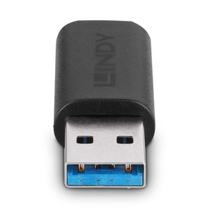 LINDY USB 3.2 Gen 1 (USB 3.0) Adapter [1x USB 3.2 Gen 1 stekker A (USB 3.0) - 1x USB-C bus] 41904