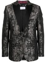 Philipp Plein blazer Gothic Plein en jacquard - Noir - thumbnail