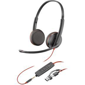 HP 8X229AA hoofdtelefoon/headset Bedraad Hoofdband Kantoor/callcenter USB Type-C Zwart