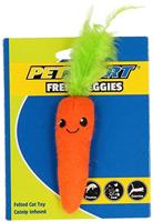 Petsport Veggies Fresh Wortel Kattenspeelgoed met veren
