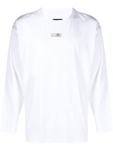 MM6 Maison Margiela t-shirt en coton à patch signature - Blanc