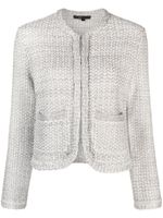 Maje cardigan en maille métallisée - Argent