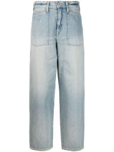 Kenzo jean ample à coupe courte - Bleu