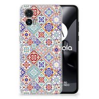 Motorola Edge 30 Neo TPU Siliconen Hoesje Tiles Color - thumbnail