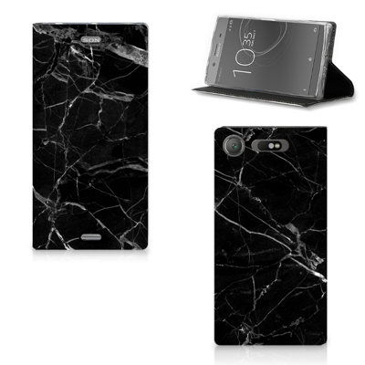 Sony Xperia XZ1 Standcase Marmer Zwart - Origineel Cadeau Vader Sony Xperia XZ1 Standcase Marmer Zwart - Origineel Cadeau Vader