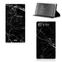 Sony Xperia XZ1 Standcase Marmer Zwart - Origineel Cadeau Vader