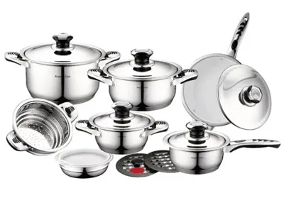 Royalty Line Steelpannen Roestvrij Staal - 16 stuks