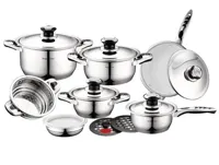 Royalty Line Steelpannen Roestvrij Staal - 16 stuks