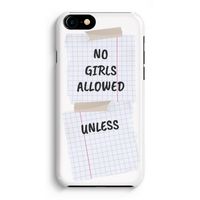 No Girls Allowed Unless: Volledig Geprint iPhone 7 Hoesje - thumbnail