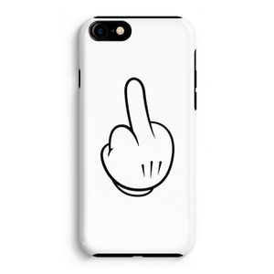 Middle finger white: iPhone 7 Tough Case