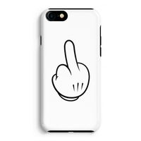 Middle finger white: iPhone 7 Tough Case - thumbnail