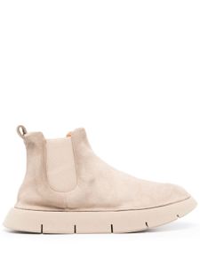 Marsèll suede round-toe slip-on boots - Tons neutres