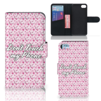iPhone 7 | 8 | SE (2020) | SE (2022) Portemonnee Hoesje Flowers Pink DTMP
