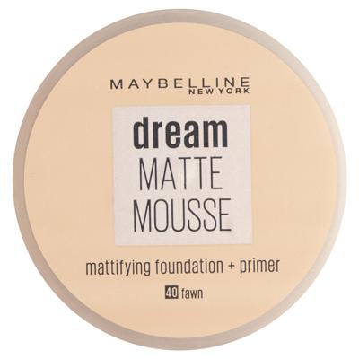 Maybelline Dream Matte Mousse Mattifying Foundation + Primer - 040 Fawn - Matterende Foundation met Medium Dekking - 18 ml