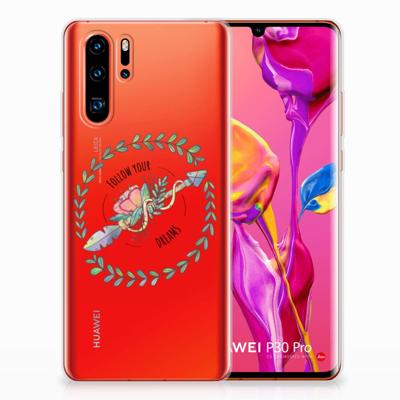 Huawei P30 Pro Telefoonhoesje met Naam Boho Dreams Huawei P30 Pro Telefoonhoesje met Naam Boho Dreams