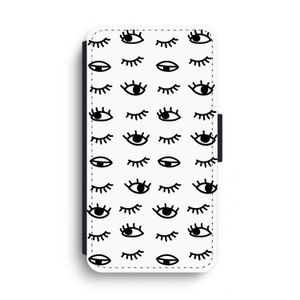 Eye pattern #2: iPhone XS Max Flip Hoesje