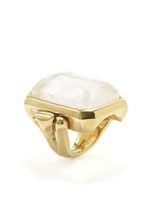 Goossens bague Stones sertie de cristaux - Or