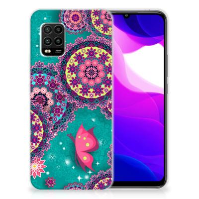 Xiaomi Mi 10 Lite Hoesje maken Cirkels en Vlinders Xiaomi Mi 10 Lite Hoesje maken Cirkels en Vlinders