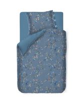 Pip Studio Kawai Flower Dekbedovertrek, Kussensloop Blauw 140 x 200/220 cm + 1x 60 x 70 cm - thumbnail