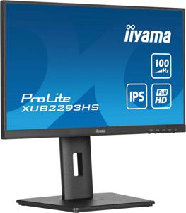 Iiyama ProLite XUB2293HS-B6 LED-monitor Energielabel D (A - G) 54.6 cm (21.5 inch) 1920 x 1080 Pixel 16:9 1 ms HDMI, DisplayPort, Hoofdtelefoon (3.5 mm