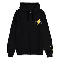 Pokemon Zipper Hoodie Sweater Pikachu Electrifying Line-art Size S - thumbnail