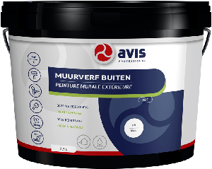 avis muurverf buiten mat wit 10 ltr