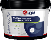 avis muurverf buiten mat wit 10 ltr