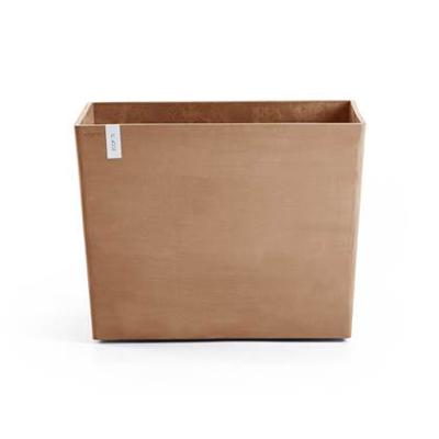 Ecopots Paris Bloempot Met Wielen B 85 x D 40 cm - Terra Ecopots Paris Bloempot Met Wielen B 85 x D 40 cm - Terra