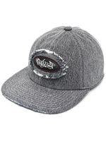 Palmer casquette en coton à patch logo - Noir - thumbnail