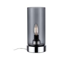 Paulmann 770.56 Pinja tafellamp touch max.1x20W E14 chroom/rookglas 230V metaal/glas 77056 bedlampje nachtlampje zonder lamp
