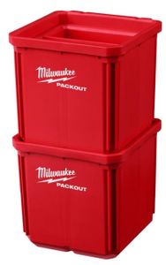 Milwaukee Accessoires PACKOUT 10x10 cm bakjes (2 stuks) - 4932480698