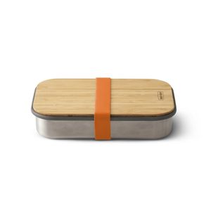 black+blum BAM-SB003 Voorraaddoos Rechthoekig Doos Oranje, Zilver, Hout 1 stuk(s)