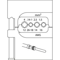 Gedore 8140-18 1830732 Krimpinzet Connectoren (male) 0.14 tot 4 mm²