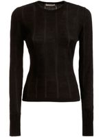 Bally patterned intarsia-knit jumper - Noir - thumbnail