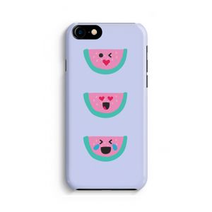 Smiley watermeloen: Volledig Geprint iPhone 7 Hoesje