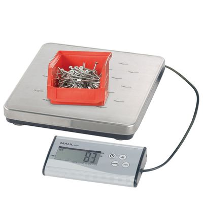 Maul Paketwaage MAULcargo, 50 kg, separates Bedienpult, Netzteil 1795009 Pakketweegschaal Weegbereik (max.) 50000 g Resolutie 10 g werkt op batterijen, werkt