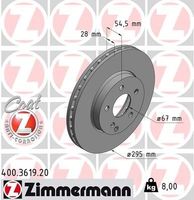 Remschijf Coat Z 400361920