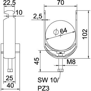 OBO Bettermann 1186262 Beugelklem 1 stuk(s)