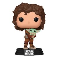 Star Wars: The Mandalorian POP! Vinyl Figure Peli Motto W/Grogu 9 cm - thumbnail