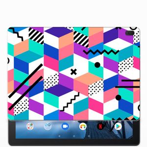 Lenovo Tab E10 Back Cover Blokken Kleurrijk