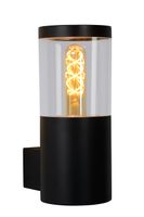 Lucide FEDOR - Wandlamp Binnen/Buiten - 1xE27 - IP44 - Zwart