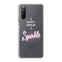 Sparkle quote: Sony Xperia 10 III Transparant Hoesje