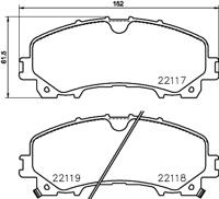 Remmenset, remschijf BREMBO, Remschijftype: Binnen geventileerd, Inbouwplaats: Vooras, u.a. für Nissan, Renault