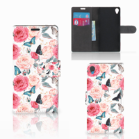 Sony Xperia Z3 Hoesje Butterfly Roses
