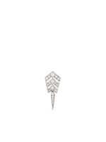 STATEMENT PARIS boucle d'oreille Stairway Arrow pavée de diamants - Argent