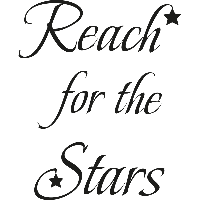 Reach for the stars - Muursticker - thumbnail