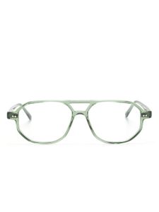 Moscot lunettes de vue Gazeektal à monture pilote - Vert