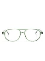 Moscot lunettes de vue Gazeektal à monture pilote - Vert